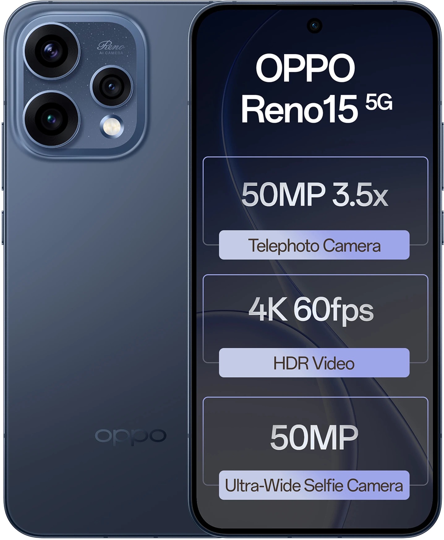 OPPO Reno15 5G (Aurora Blue, 256 GB) (8 GB RAM)