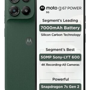 MOTOROLA g67 power 5G (Pantone CILANTRO, 256 GB) (12 GB RAM)