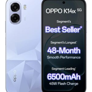 OPPO K14x 5G (Icy Blue, 128 GB) (4 GB RAM)