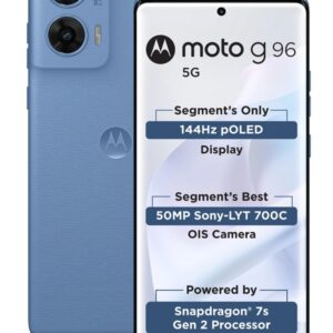 MOTOROLA G96 5G (Pantone Ashleigh Blue, 128 GB) (8 GB RAM)